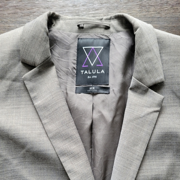 Aritzia Talula Woven Wool Grey Blazer - Size 6 - Picture 2 of 12